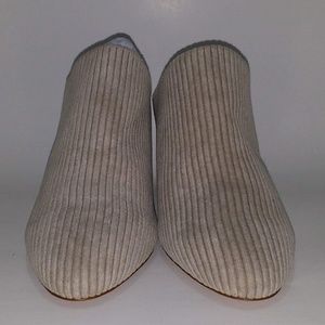 AVEC LES FILLES Camel Corduroy Wedge High Heel Sli